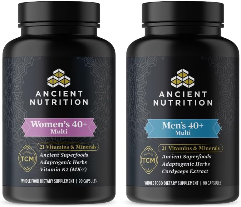 Natural Multivitamins for Men and Women Over 40 - 90 Count