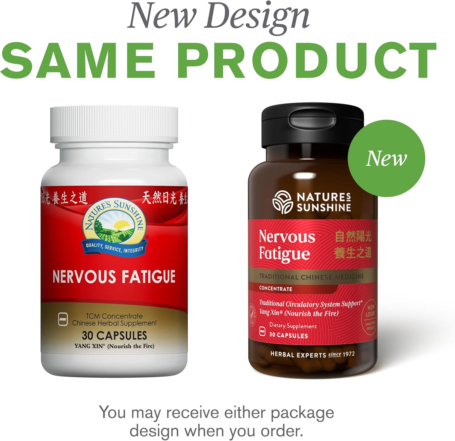 Natural Nervous Fatigue Support Supplement - TCM Concentrate - 30 Capsules