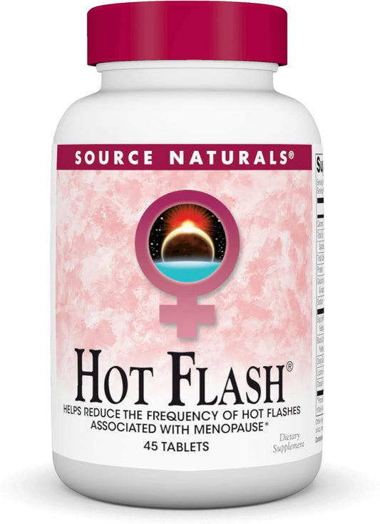 Natural Non-GMO Soy Tablets for Menopause Hot Flash Relief - 45 Count