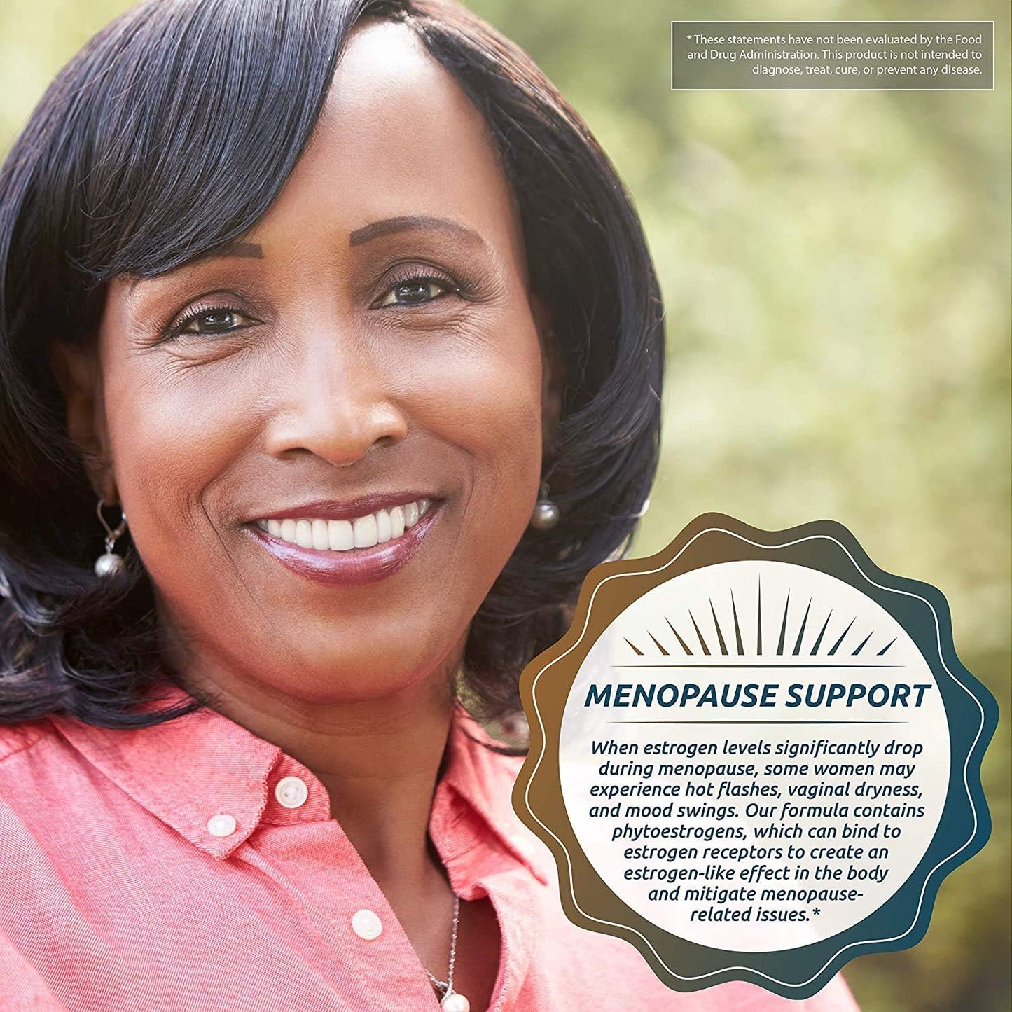 Natural Non-GMO Soy Tablets for Menopause Hot Flash Relief - 45 Count