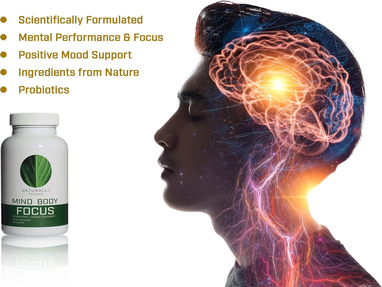 Natural Nootropic Brain Supplement for Kids - Enhances Focus, Memory, and Mood with Mucuna, Bacopa, Rhodiola, and Phosphatidylcholine