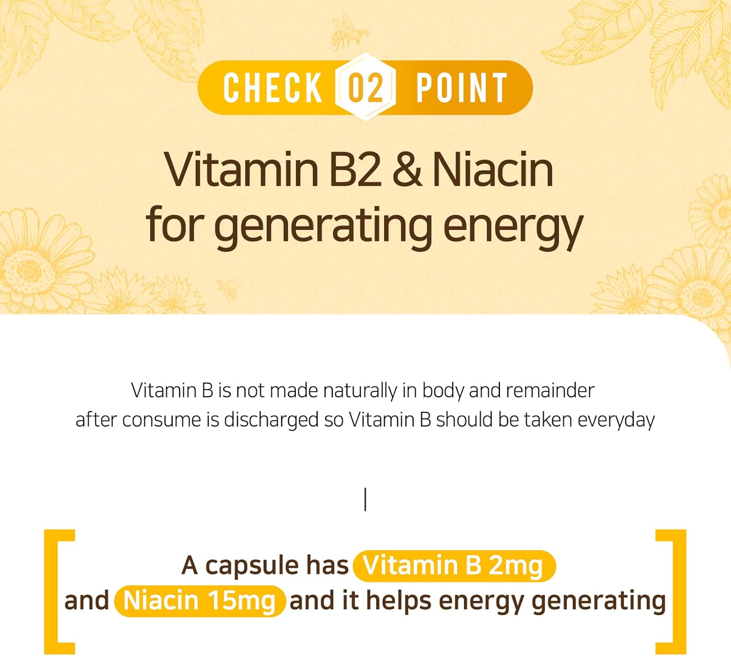Natural NZ Origin Royal Gold Vitamin B&E Capsules for Men, Women, and Kids - 60 Count Bottle - Supports Cell Protection and Energy Production in Body - Niacin 15mg Dietary Supplement