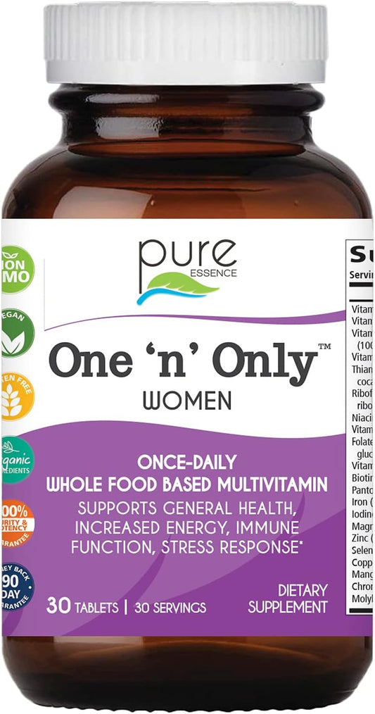 Natural One a Day Multivitamin for Women with Vitamin D3, B12, Biotin, Whole Foods - 30 Tablets