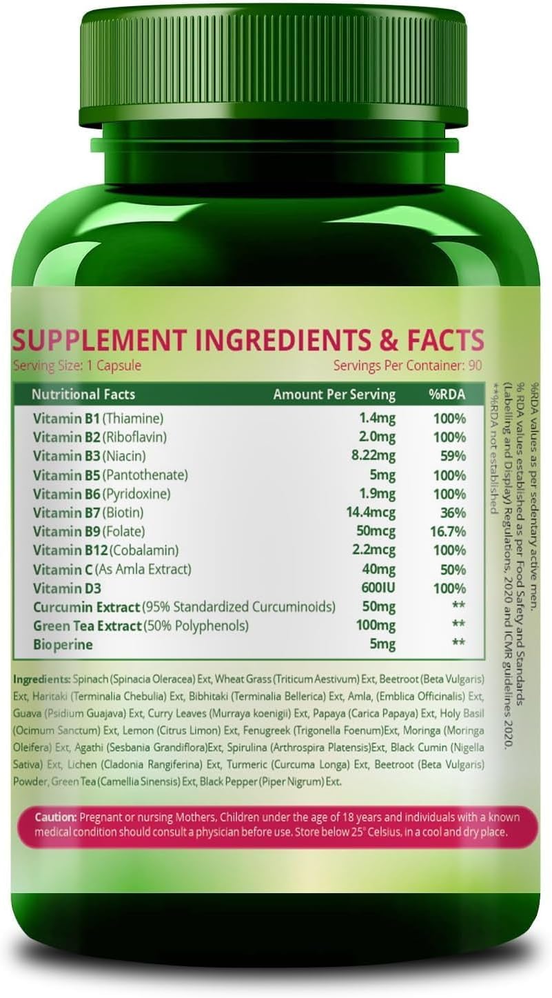 Natural Plant-Based Collagen Booster Supplement (90 Veg Capsules) - Herbal Formula with Zero Side Effects from pharmacylife