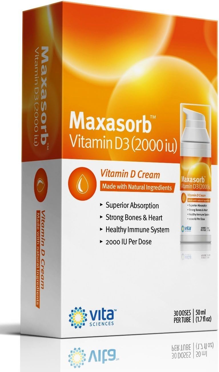 Natural Psoriasis Cream with Vitamin D3 | Paraben-Free Face and Body Cream for Healthy Skin | Maximum Absorption | 2000 IU Vitamin D Cream