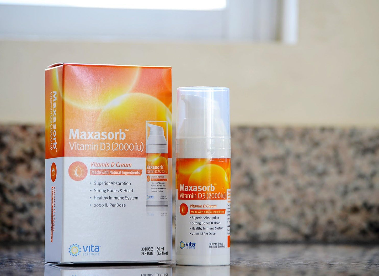 Natural Psoriasis Cream with Vitamin D3 | Paraben-Free Face and Body Cream for Healthy Skin | Maximum Absorption | 2000 IU Vitamin D Cream