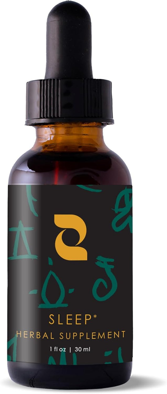 Natural Redmint Sleep Tincture with Passionflower & California Poppy - Herbal Supplement for Improved Sleep Patterns - 30ml