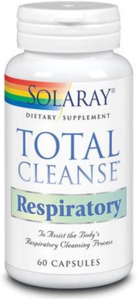 Natural Respiratory Cleanse Supplement - Solaray Total Cleanse VCapsules, 60 Count