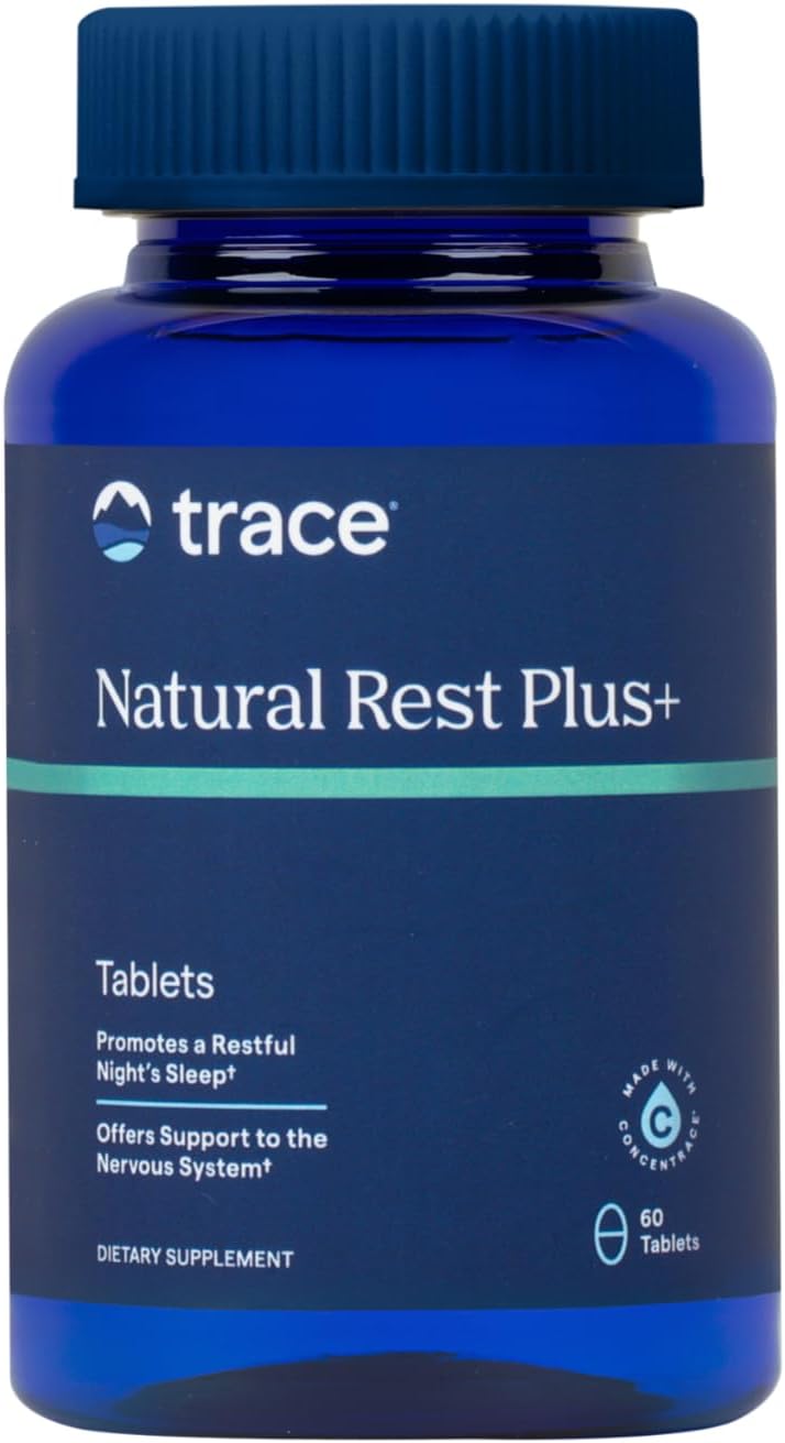 Natural Rest Plus - Sleep Support Dietary Supplement with Trace Minerals, Magnesium, and Enzyme Blend - 60 Tablets
