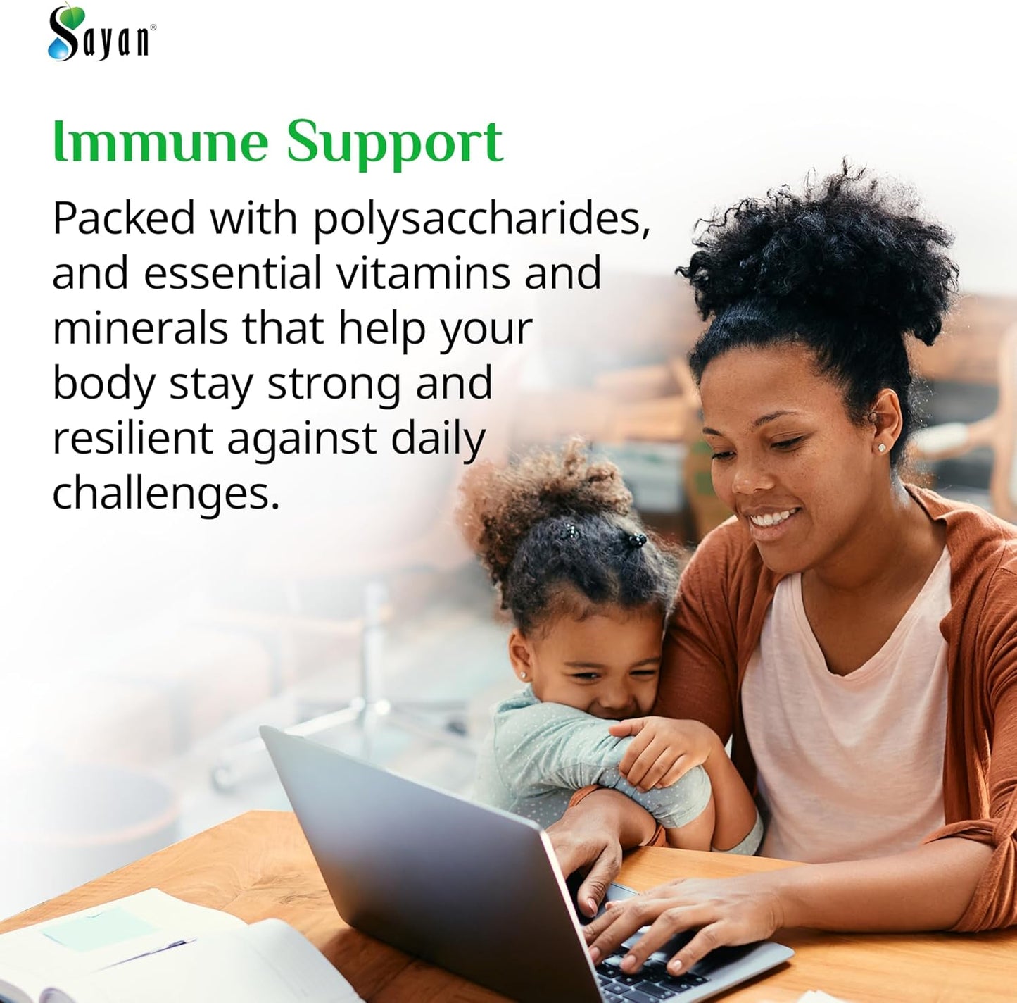 Natural Sayan Siberian Chaga Mushroom Extract Capsules - Antioxidant Supplement for Immune Support - Vegan & Non-GMO - 90 Capsules