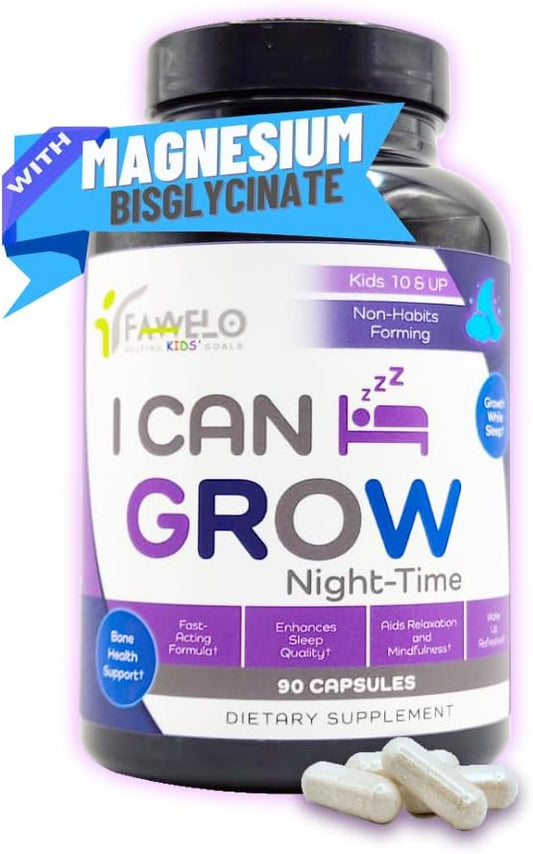 Natural Sleep Aid for Kids 10+ and Adults | Magnesium Bisglycinate & L-Theanine | Relaxium Sleep | U Relax | Promotes Growth During Sleep