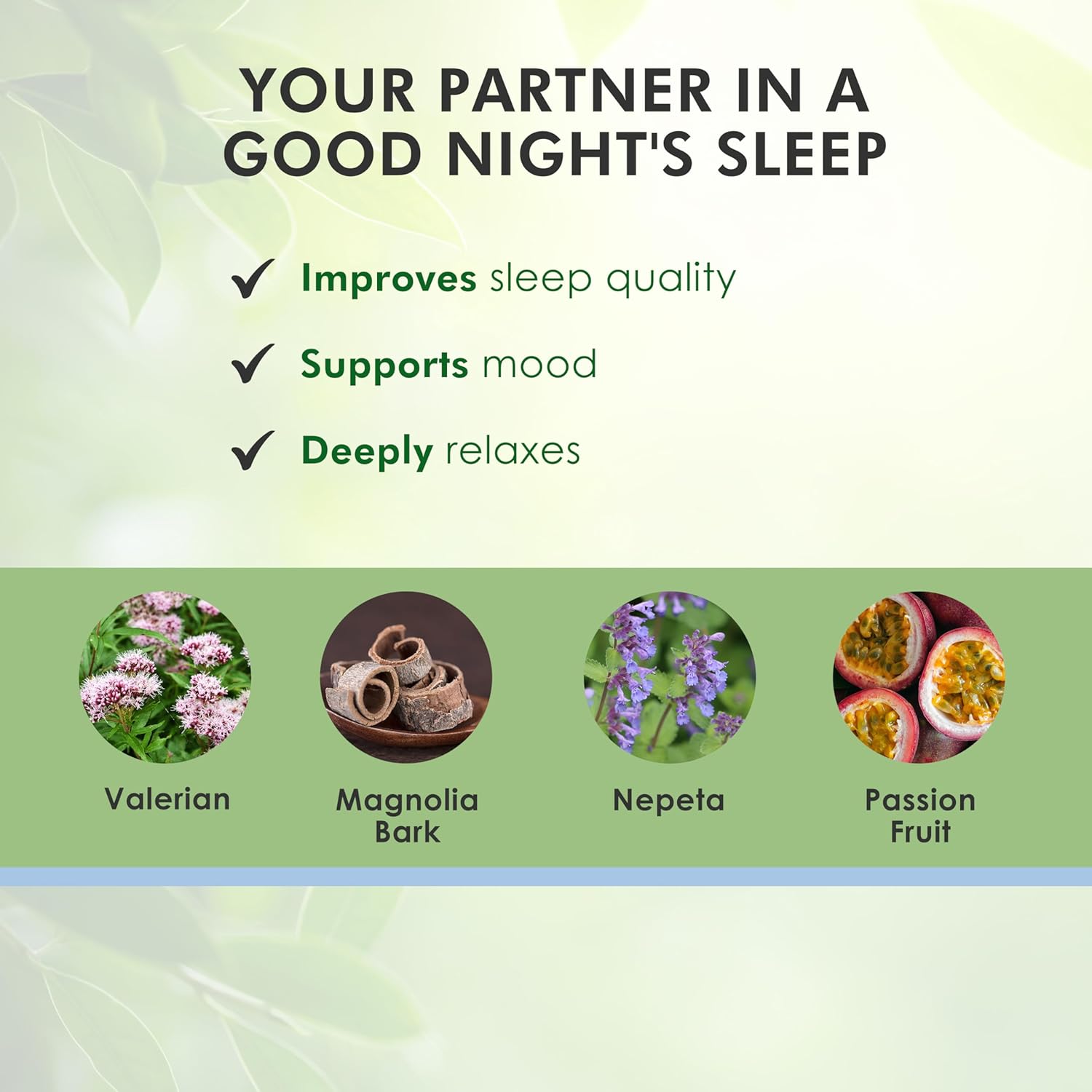 Natural Sleep Aid Liquid Extract with Valerian, Magnolia Bark, Nepeta & Passion Fruit - Mindful SOLIDsleep Supplements for Adults - 30ml