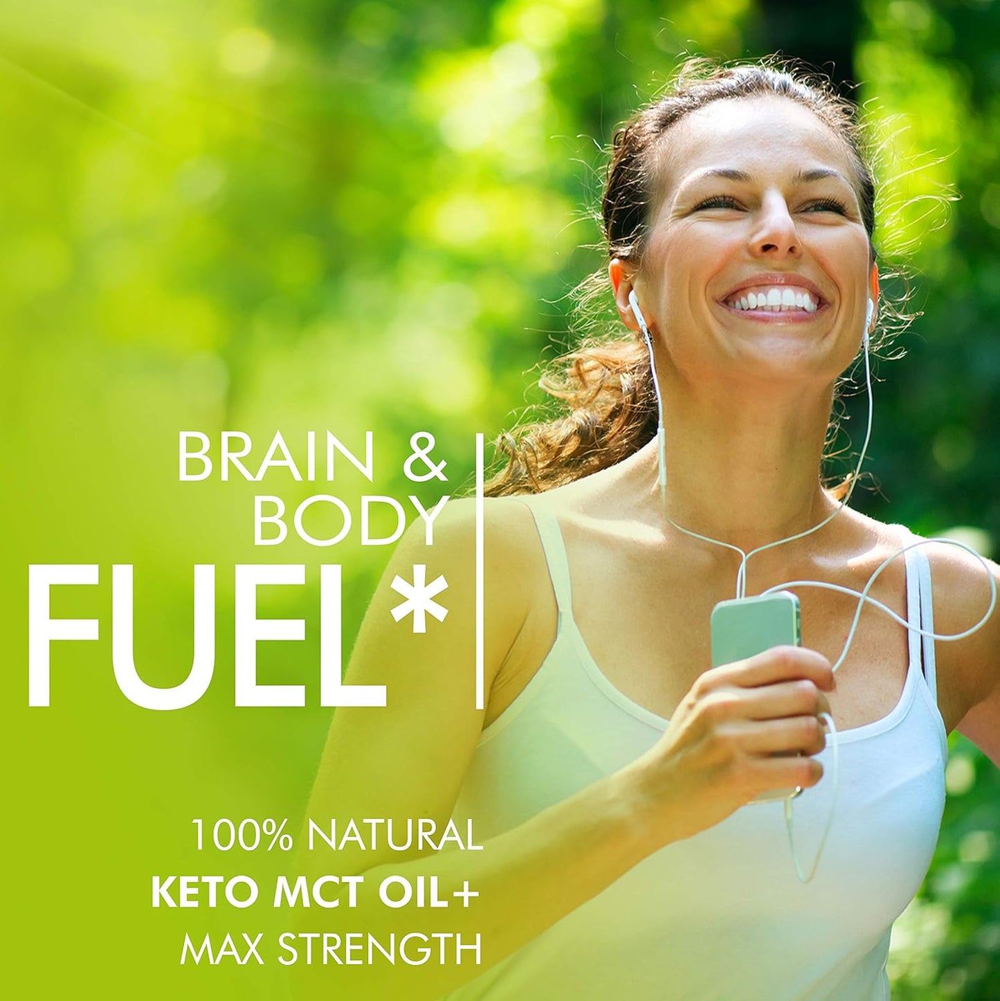Natural Slim Heat Keto MCT Oil Capsules for Fast Ketosis Brain & Body Fuel - Non-GMO, Made in USA - 30 Day Supply for Men & Women