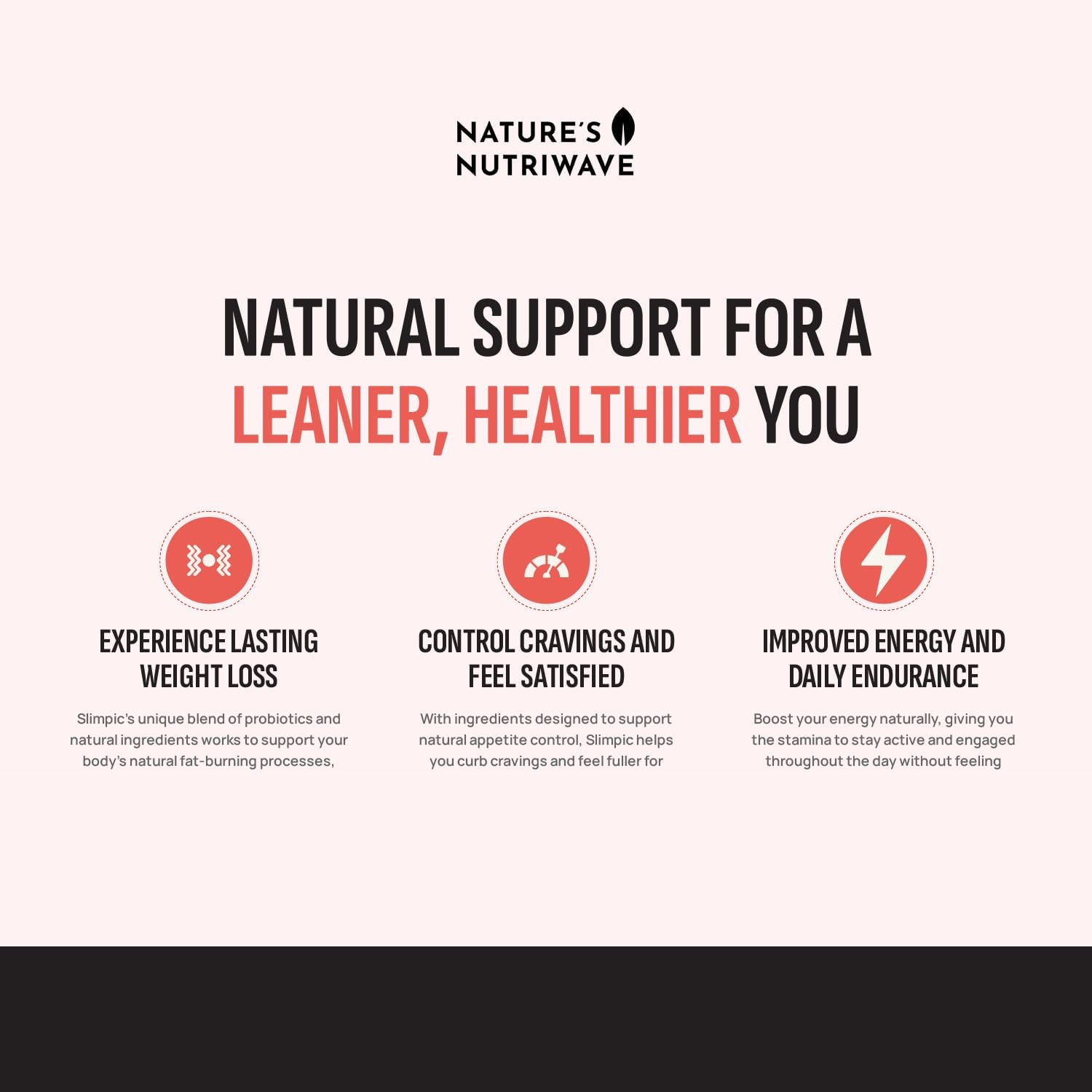 Natural SlimPic Capsules - Original Formula, 100% Plant-Based Support, Non-Habit Forming & Gentle on Stomach | 30 Capsules, 6 Month Supply