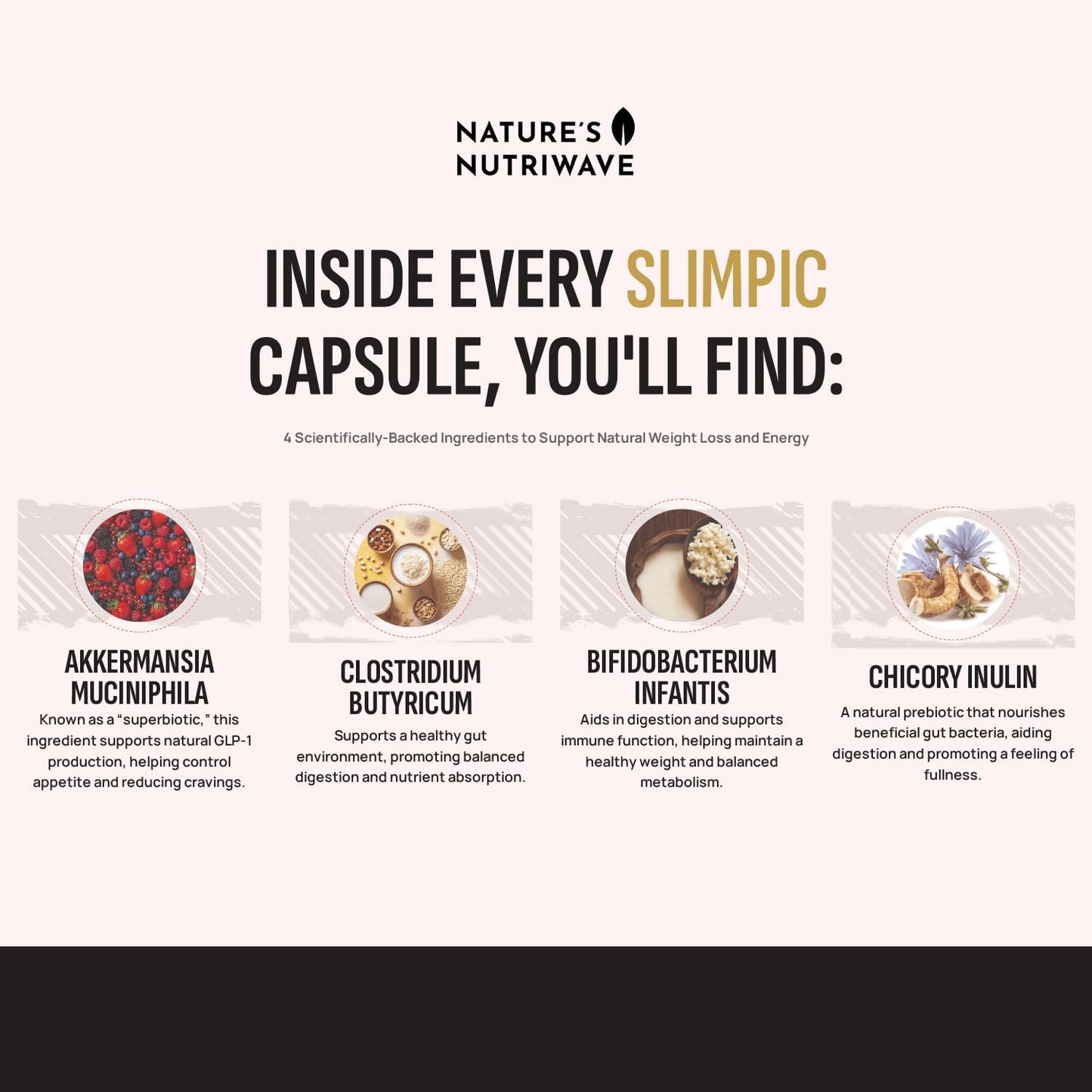 Natural SlimPic Capsules - Original Formula, 100% Plant-Based Support, Non-Habit Forming & Gentle on Stomach | 30 Capsules, 6 Month Supply