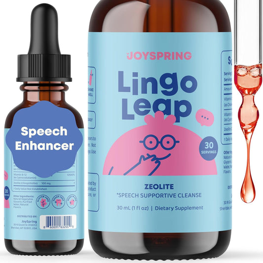 Natural Speech Delay Supplement and Genius Drops for Kids by JoySpring