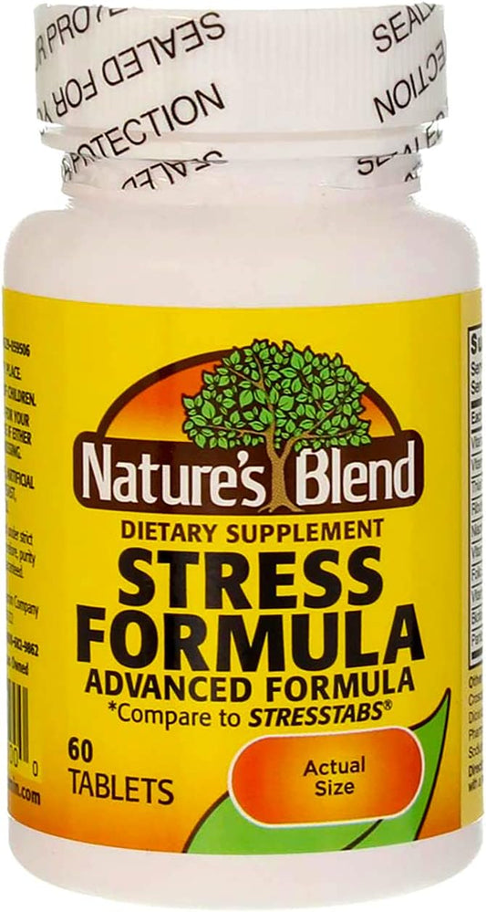 Natural Stress Relief Supplement - 60 Tablets by Nature's Blend
