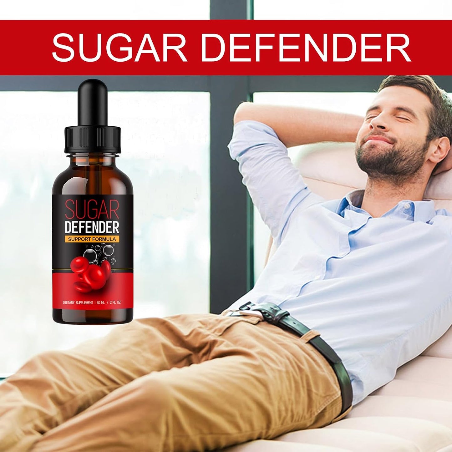 Natural Sugar Support Supplement Drops - Pack of 3 for Health