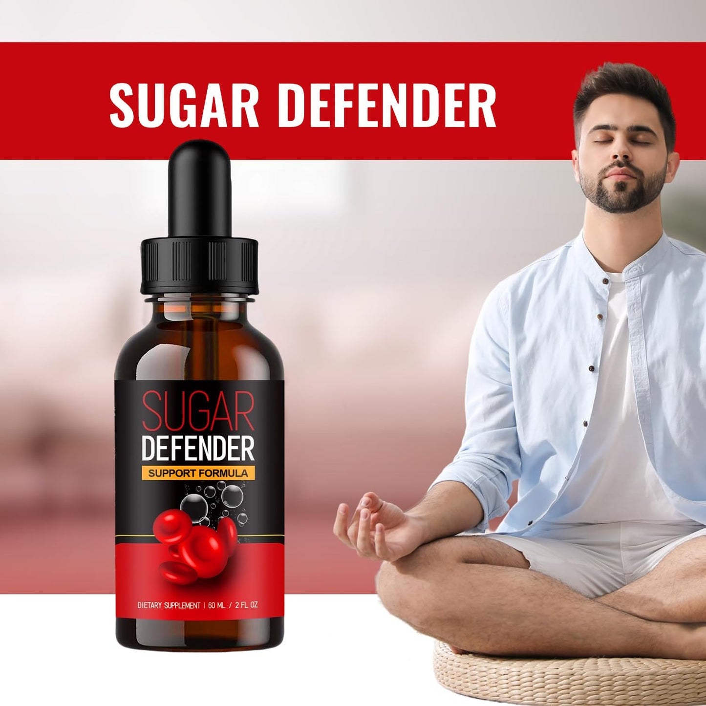 Natural Sugar Support Supplement Drops - Pack of 3 for Health