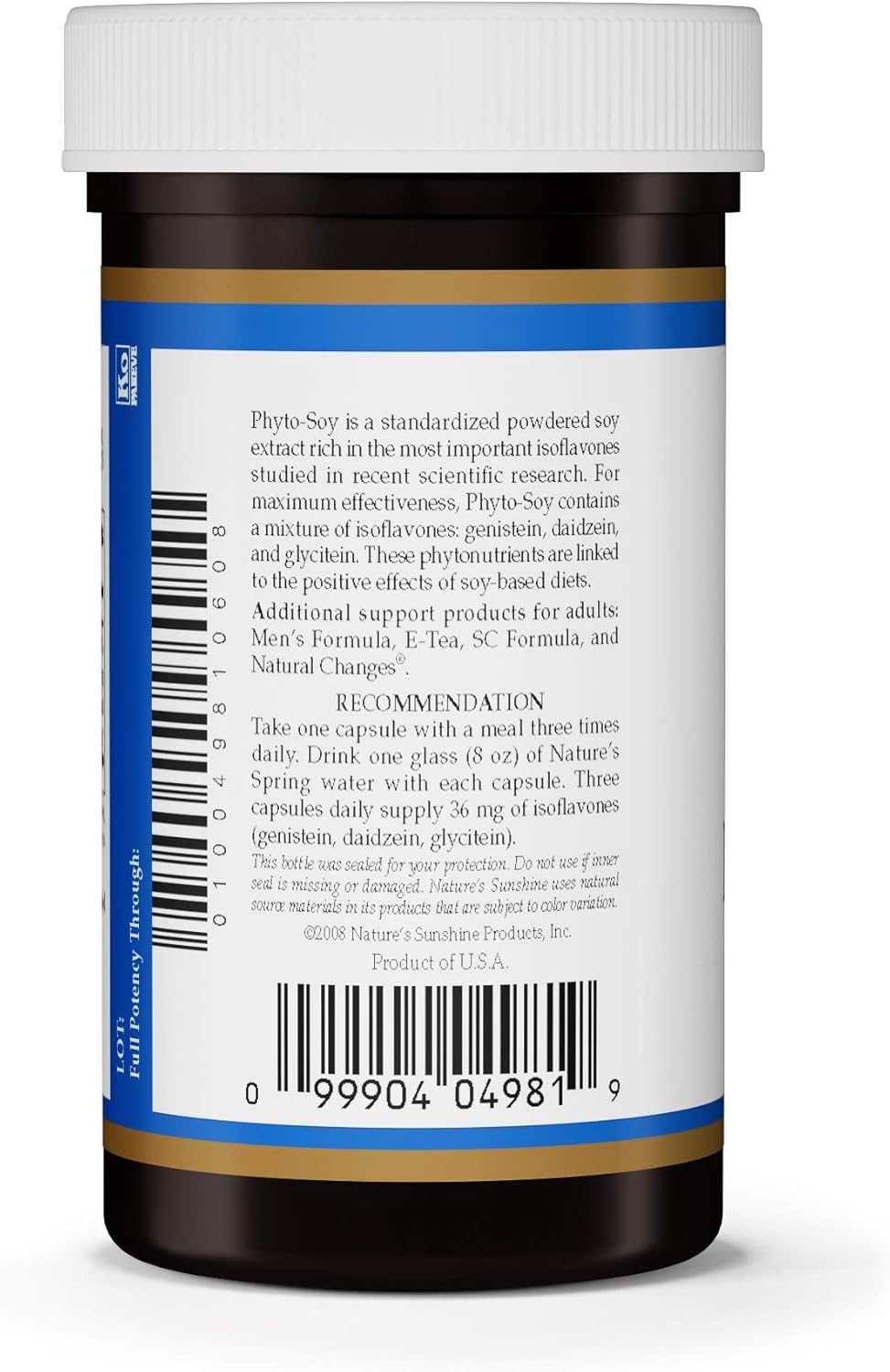 Natural Sunshine Phyto-Soy Capsules - Plant-Based Hormone Support Supplement