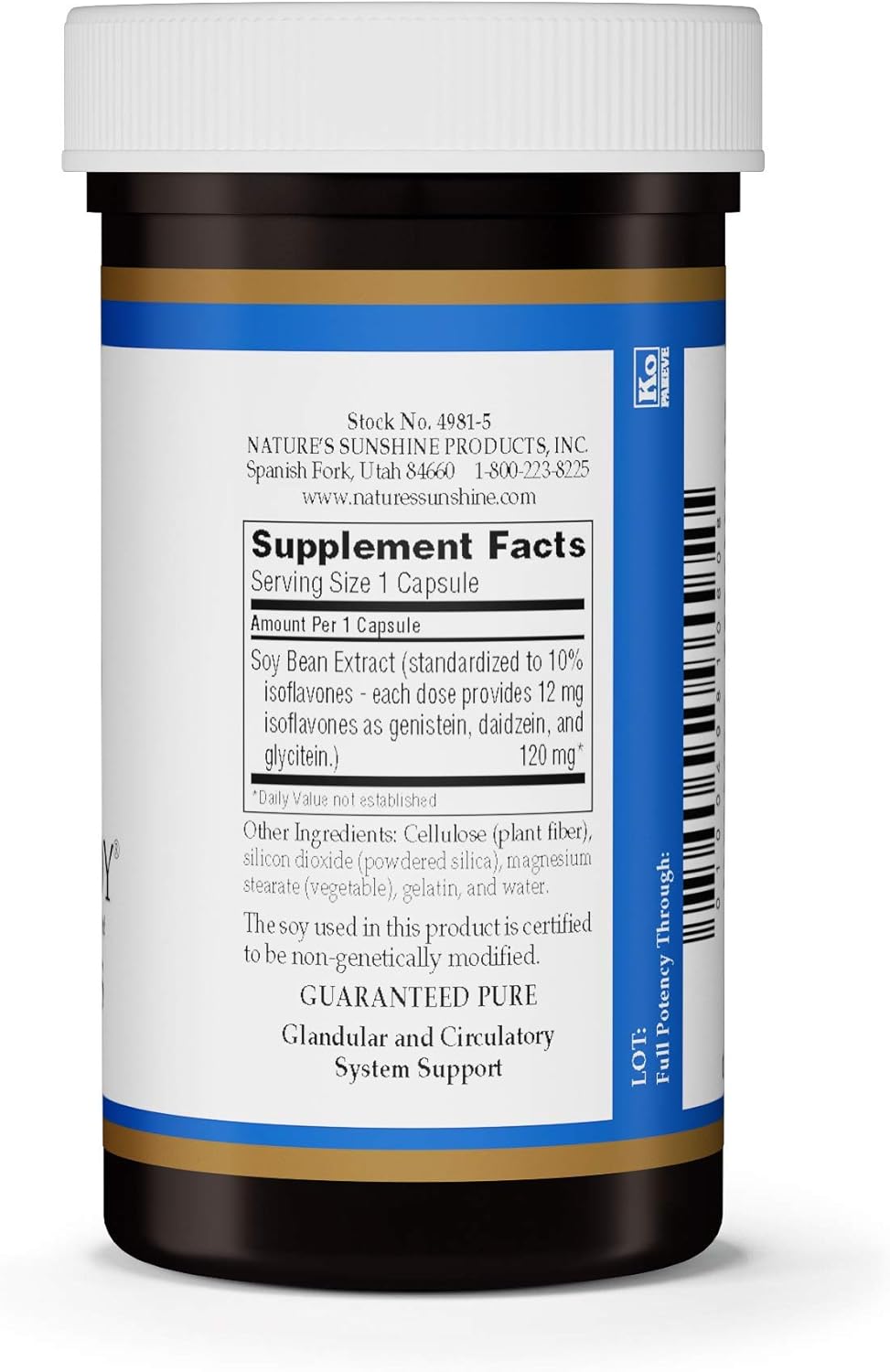 Natural Sunshine Phyto-Soy Capsules - Plant-Based Hormone Support Supplement