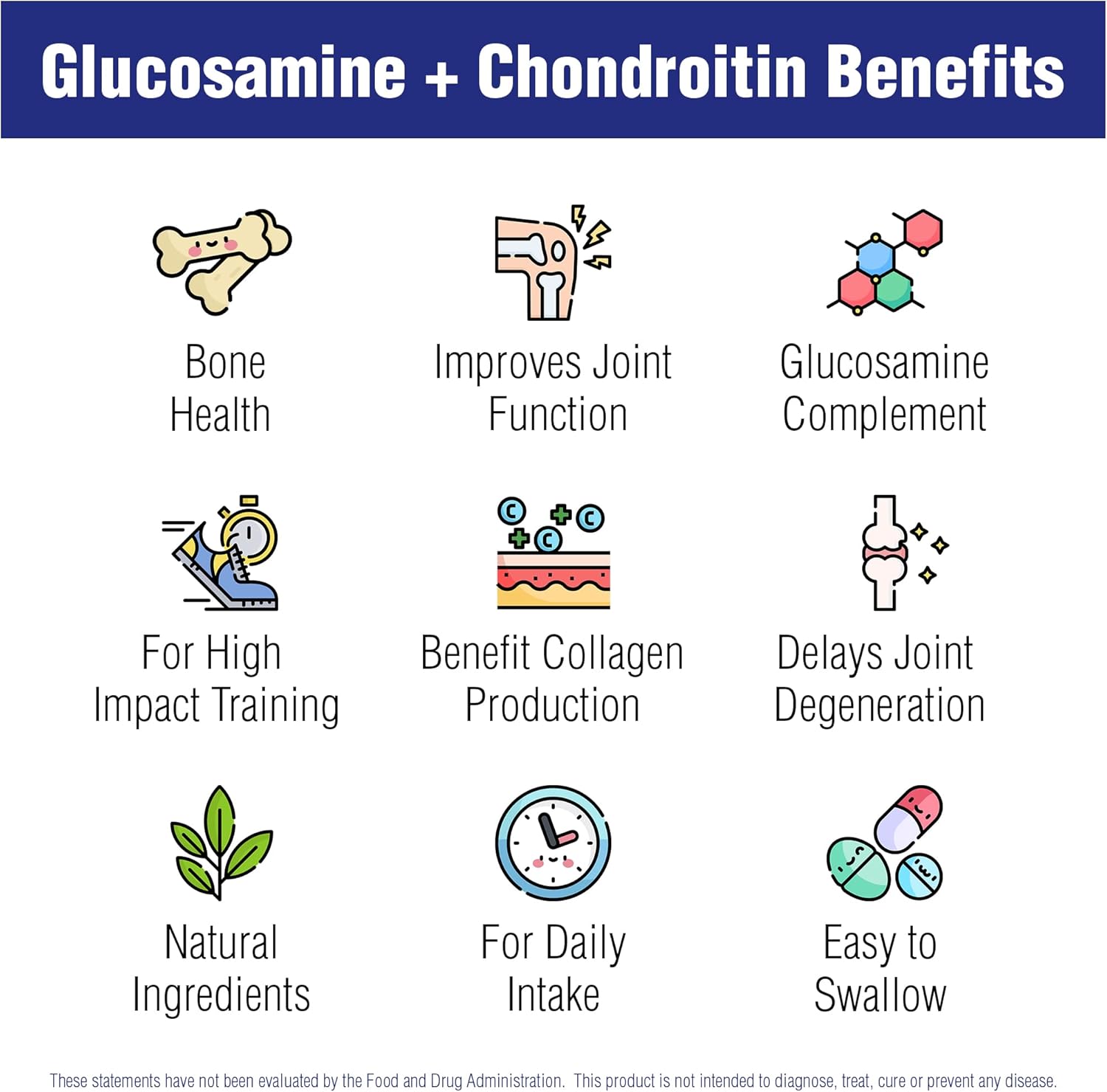 Natural Systems Naturasys Glucosamine Chondroitin Capsules - Joint Support Supplement - Vegan Formula - 60 Capsules