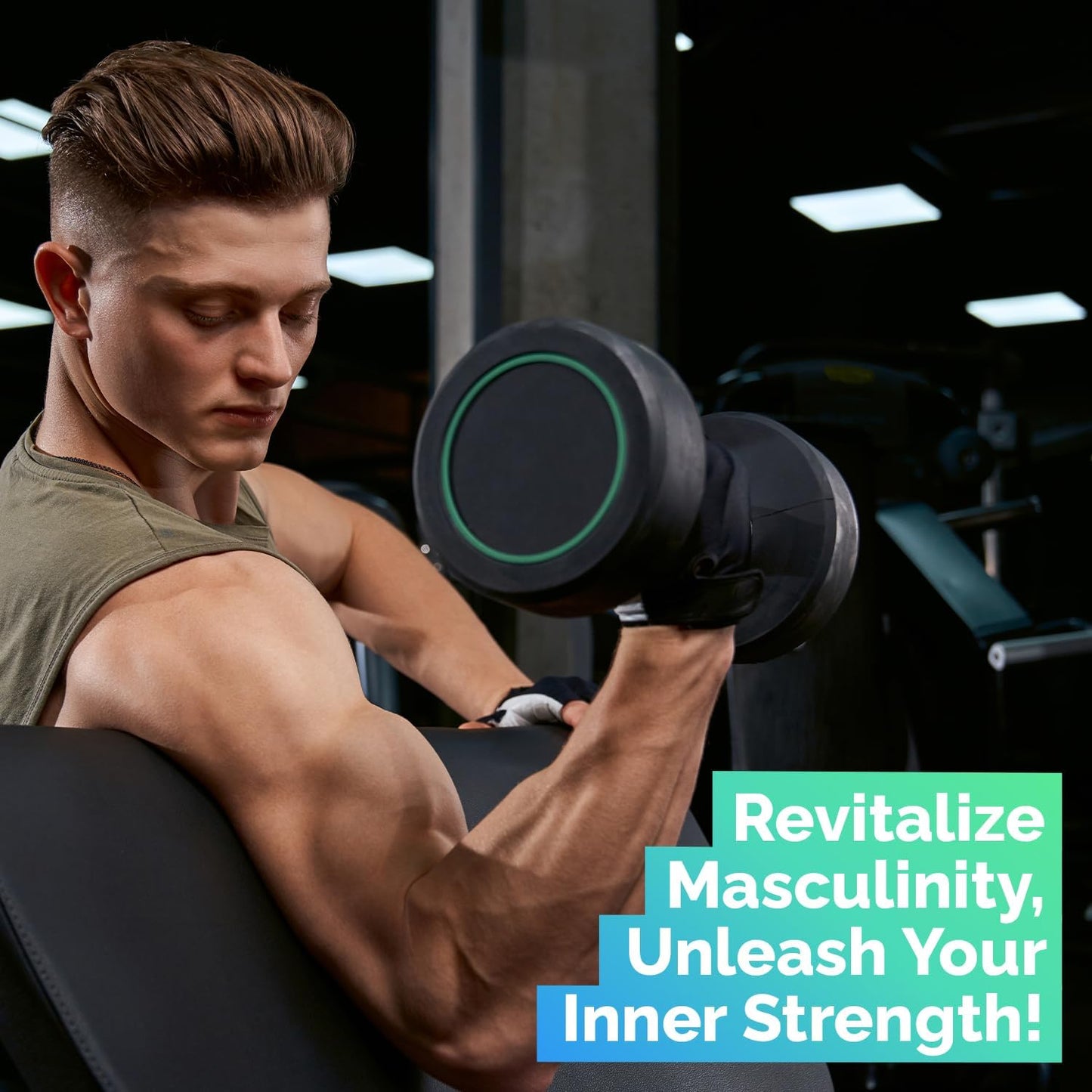 Natural T-Booster for Men - Energy & Vitality Support, 90 Veggie Capsules by EchoHeals CEUTICALS