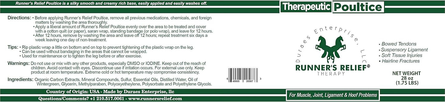 Natural Therapeutic Poultice for Bowed Tendon Injury Relief | Horse Health Clay Tightener | Soothing Treatment for All Breeds | Ideal for Tendons, Ankles, and Ligaments