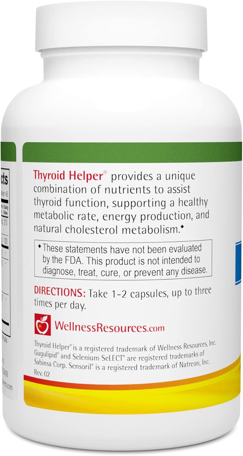 Natural Thyroid Support Supplement for Metabolism and Energy - 90 Capsules
