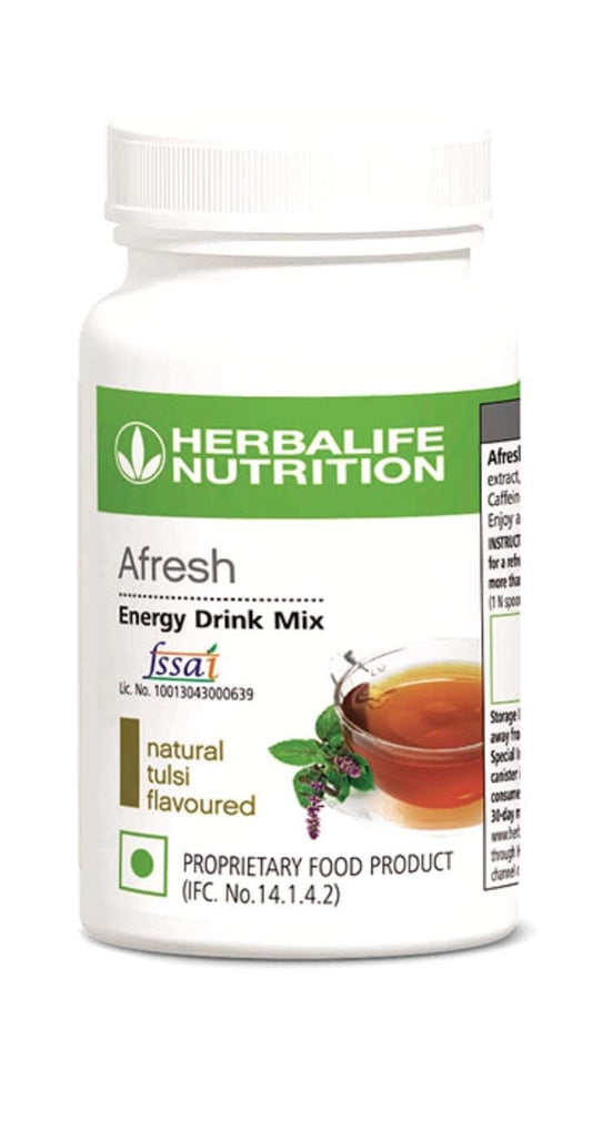 Natural Tulsi Afresh Energy Drink Mix by Herbalife Nutrition - Boost Your Energy Naturally with Herbal Ingredients