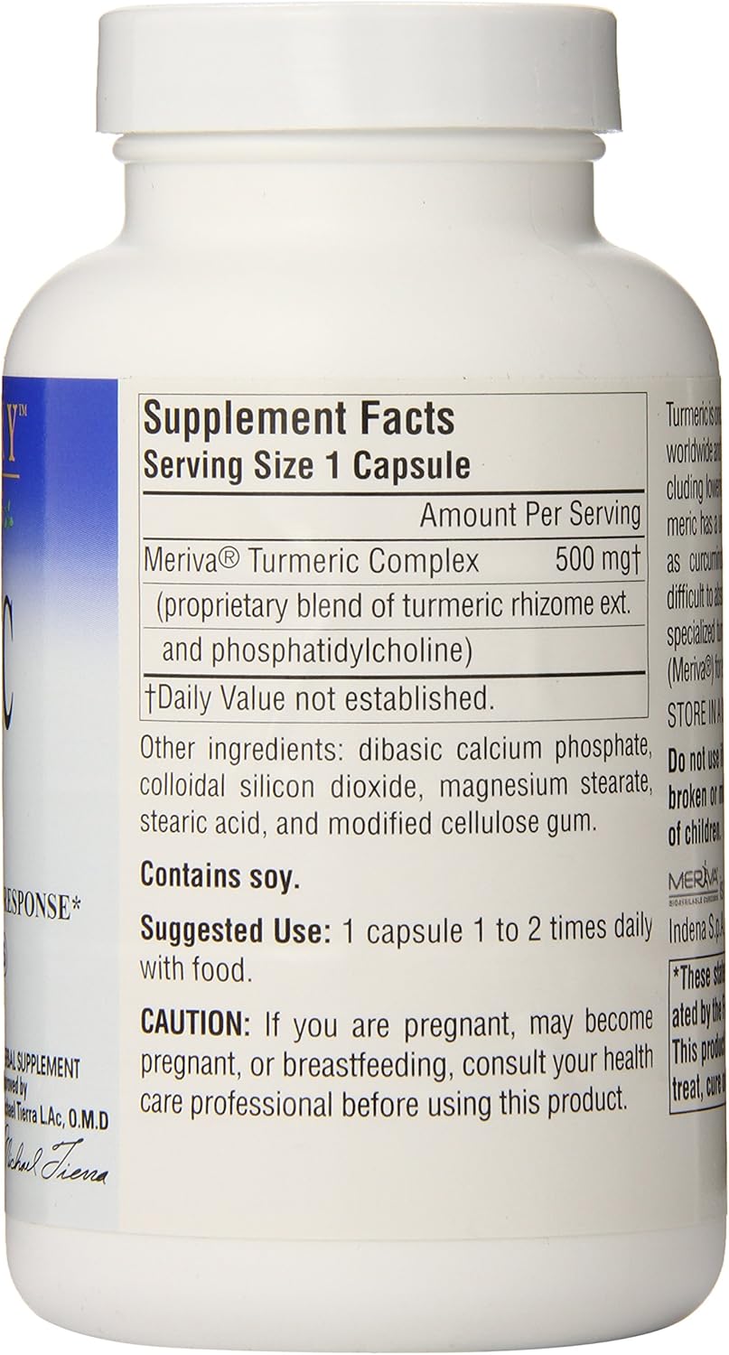 Natural Turmeric Gold Capsules - 500 Mg, 120 Count by Planetary Herbals
