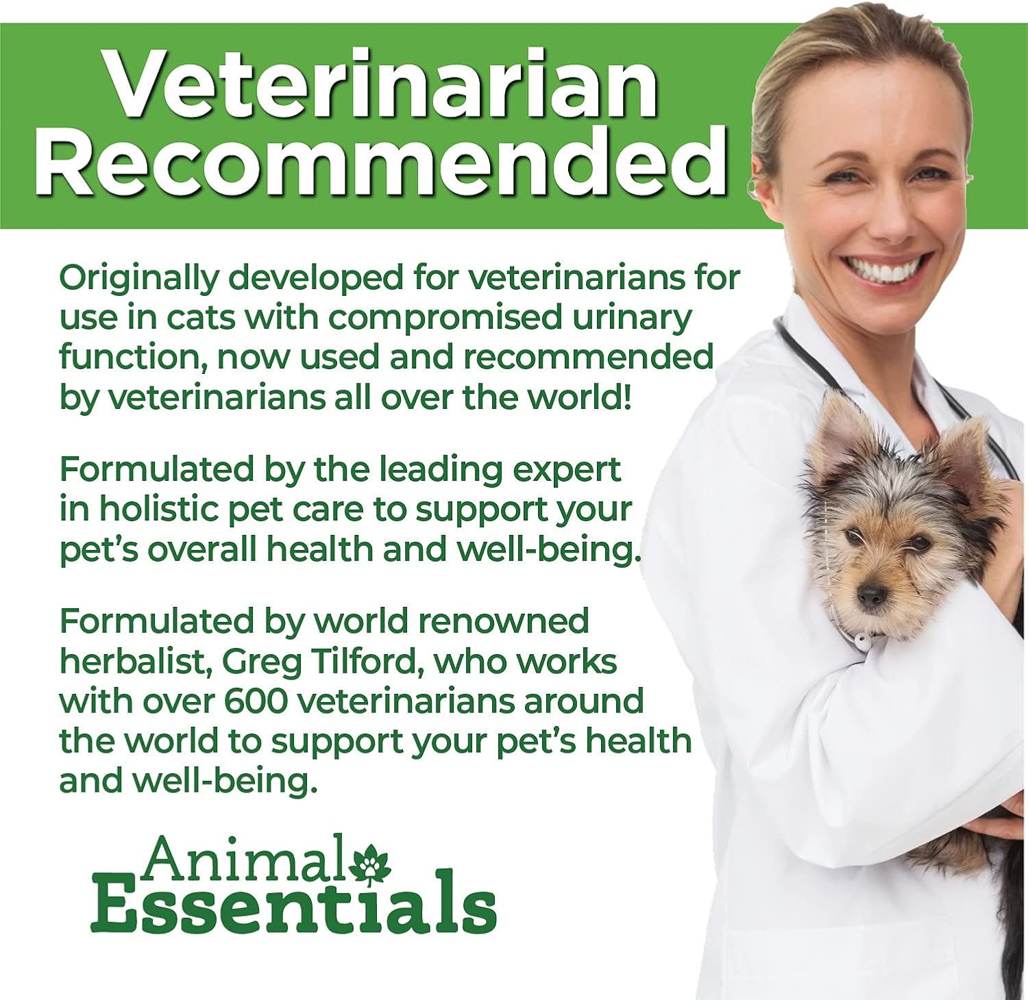 Natural Urinary Tract Supplement for Dogs & Cats - Support Bladder & Kidney Health - 2 Fl Oz