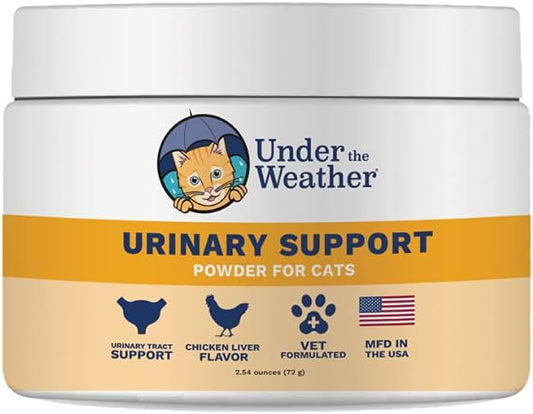 Natural Urinary Tract Support Powder for Cats | Vet Formulated Cat Supplements | Promotes Healthy Urinary Tract - 60 Day Supply