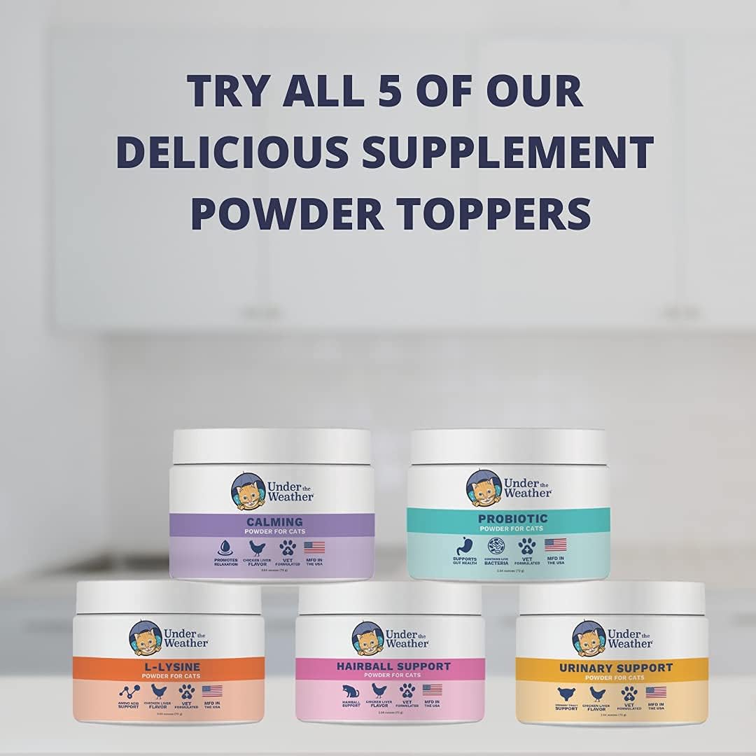 Natural Urinary Tract Support Powder for Cats | Vet Formulated Cat Supplements | Promotes Healthy Urinary Tract - 60 Day Supply