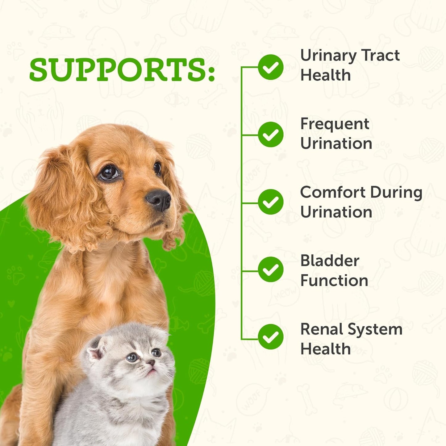 Natural Urinary Tract Support Supplement for Dogs & Cats - Herbal Formula for Bladder Health - 1 fl oz
