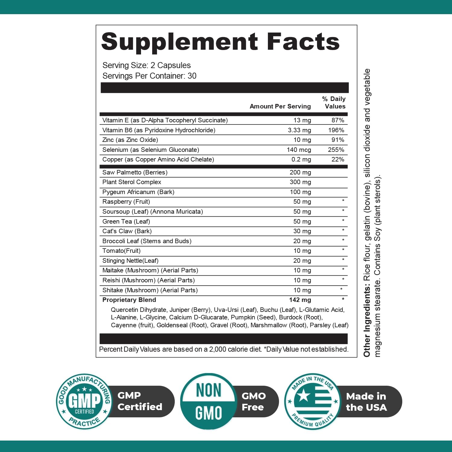 Natural UroSync Capsules with Saw Palmetto, Vitamin B6, Zinc, and Selenium - Supports Sleep & Wellness - Made in USA - Non-GMO - 60 Capsules