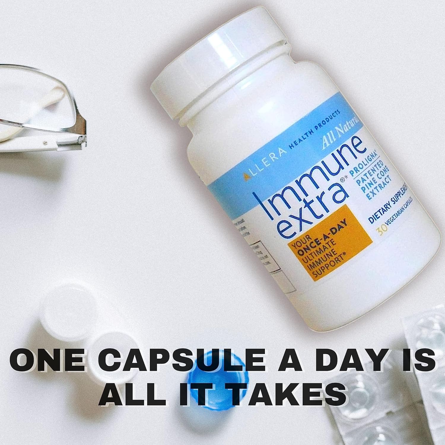 Natural Vegan Immune Support Supplement with Pine Cone Extract - ProLigna Plant Based Capsules - Organic Harvested from Wild Trees - 30 Caps, 2-Pack