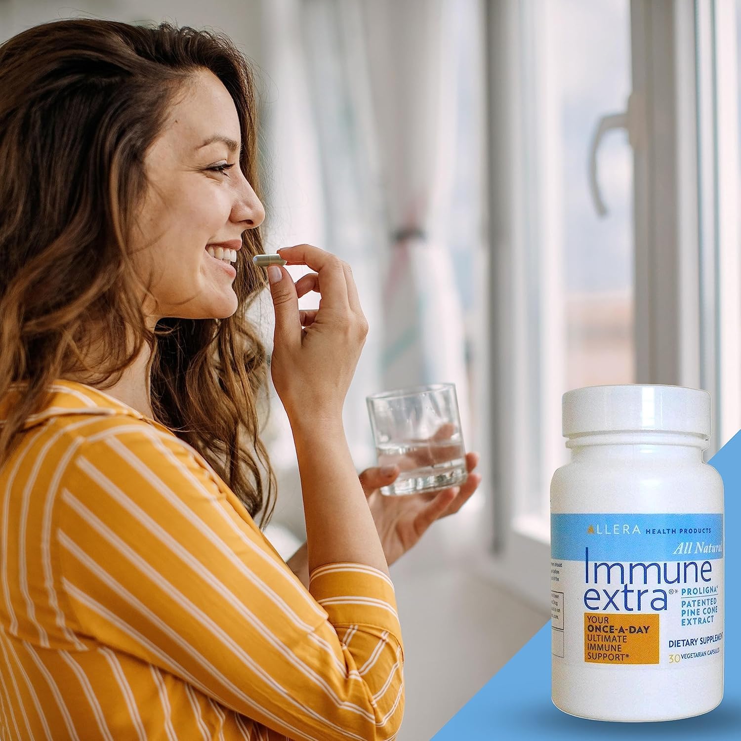 Natural Vegan Immune Support Supplement with Pine Cone Extract - ProLigna Plant Based Capsules - Organic Harvested from Wild Trees - 30 Caps, 2-Pack