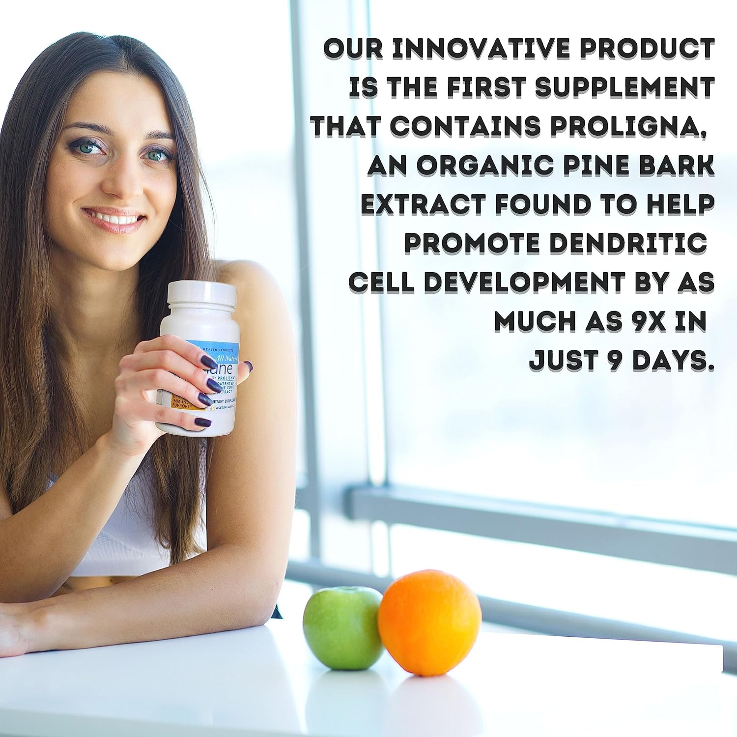 Natural Vegan Immune Support Supplement with Pine Cone Extract - ProLigna Plant Based Capsules - Organic Harvested from Wild Trees - 30 Caps, 2-Pack