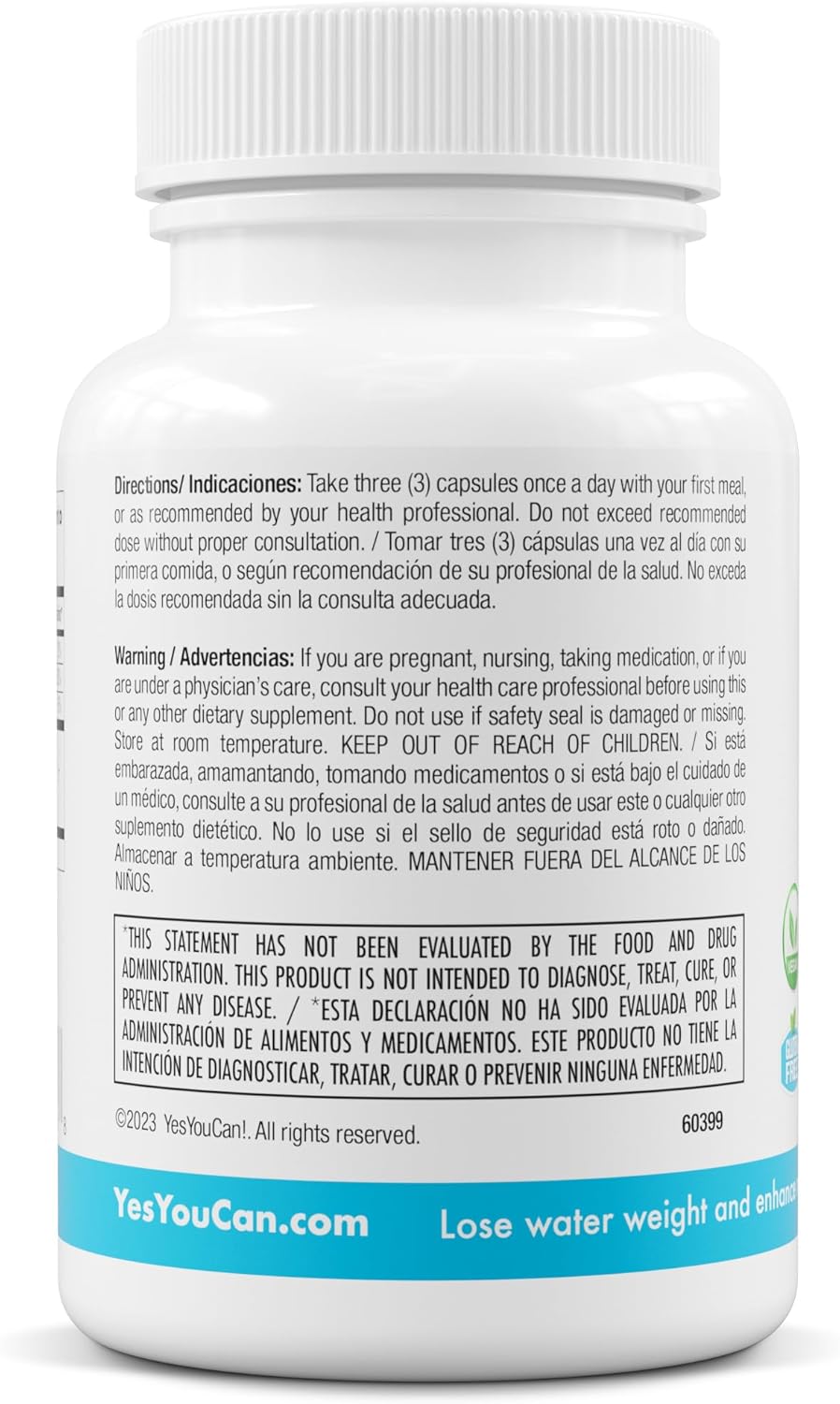 Natural Water Lipo Pills with Electrolytes & Vitamins - Diuretic Cleanse for Water Retention - Gluten-Free, 42 Capsules