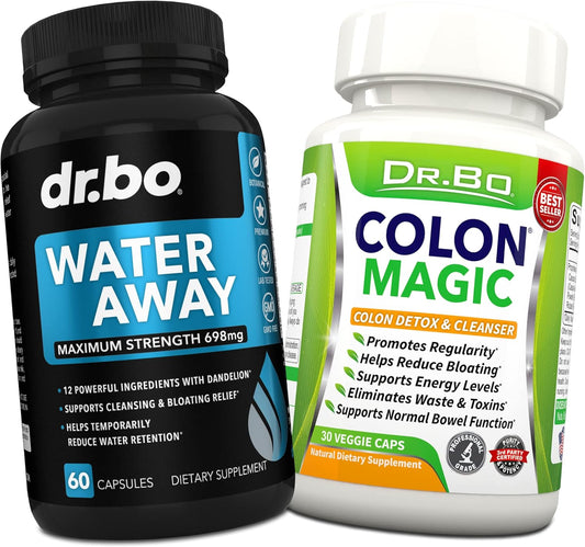 Natural Water Pills Diuretic for Bloating and Colon Cleanse Detox - Herbal Diuretic Supplement for Gut Health - Constipation Relief and Stomach Flush Formula