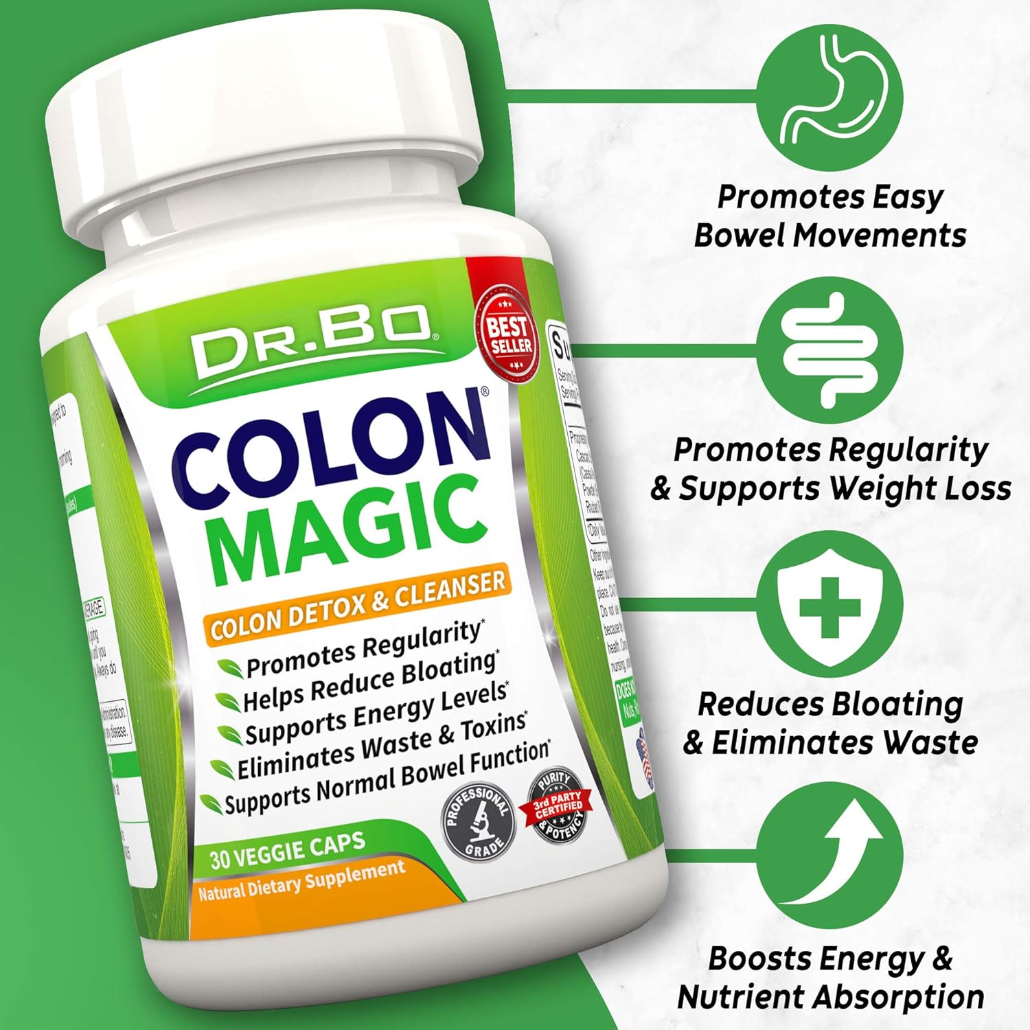 Natural Water Pills Diuretic for Bloating and Colon Cleanse Detox - Herbal Diuretic Supplement for Gut Health - Constipation Relief and Stomach Flush Formula