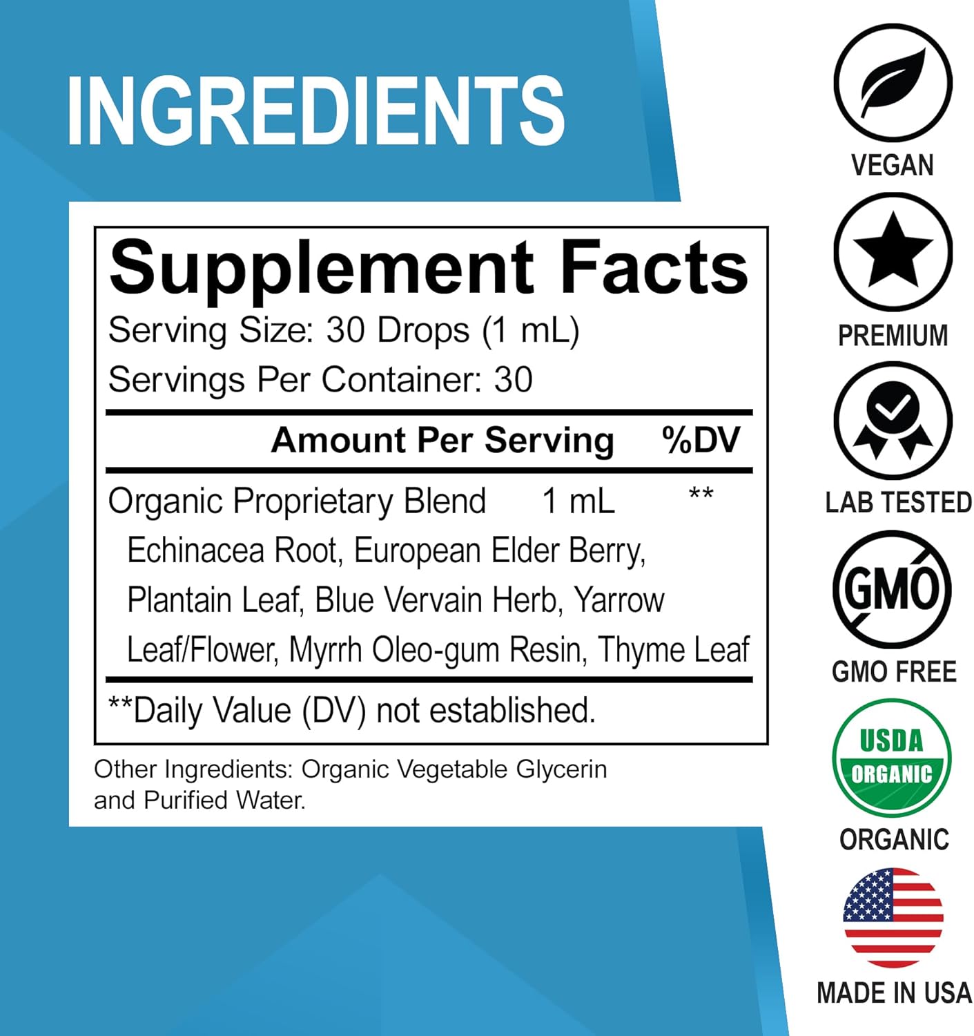 Natural Water Retention & Lymphatic Support Supplement - Diuretics & Cleanse Drops for Fluid Detox & System Support