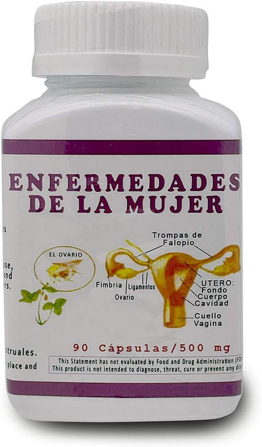 Natural Women's Health Support Supplement 500mg - 90 Capsules