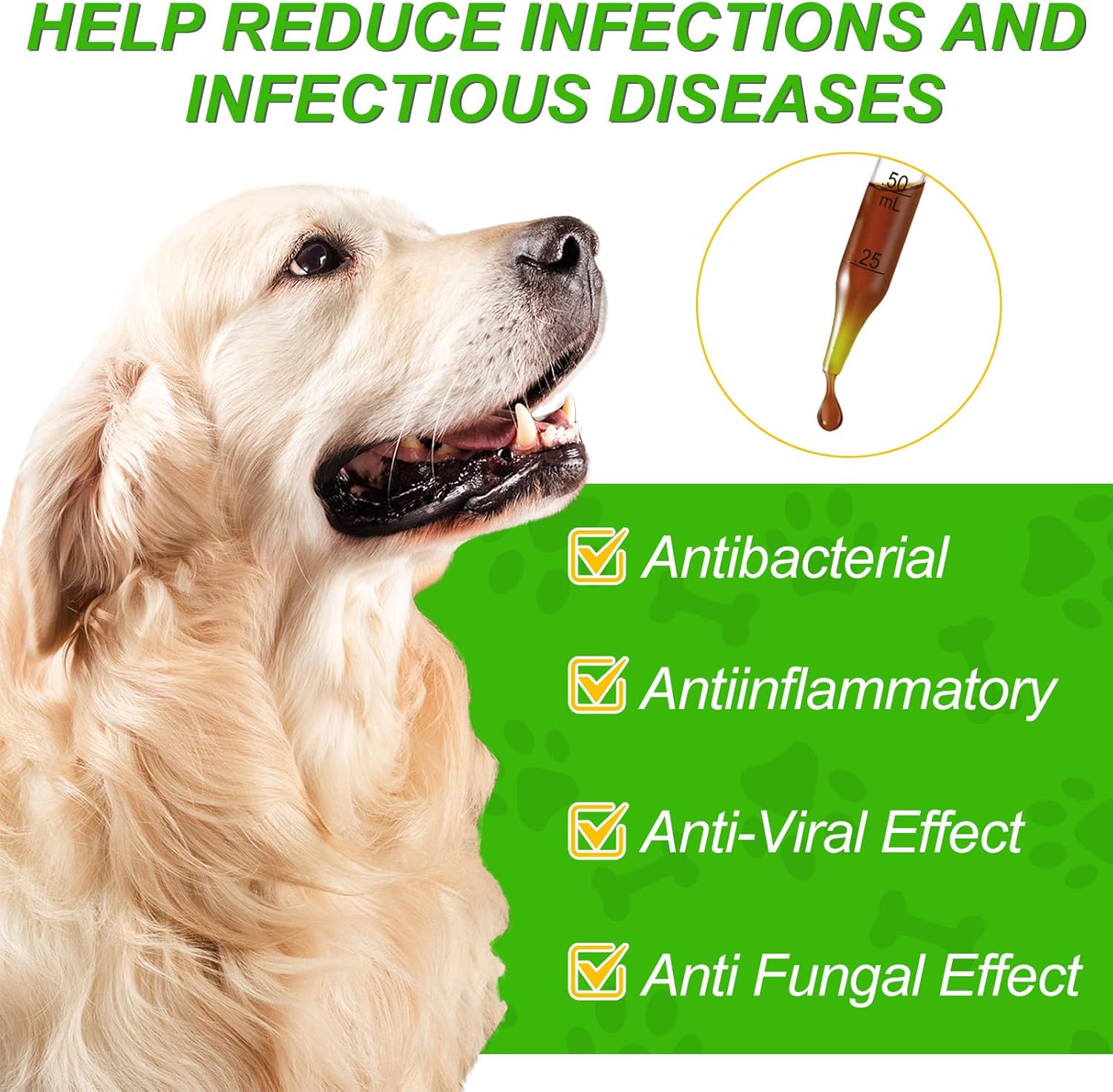 Natural Yeast Infection Treatment for Dogs - Effective Relief for Dog Ear Infections, Allergies, Inflammation, and Itching