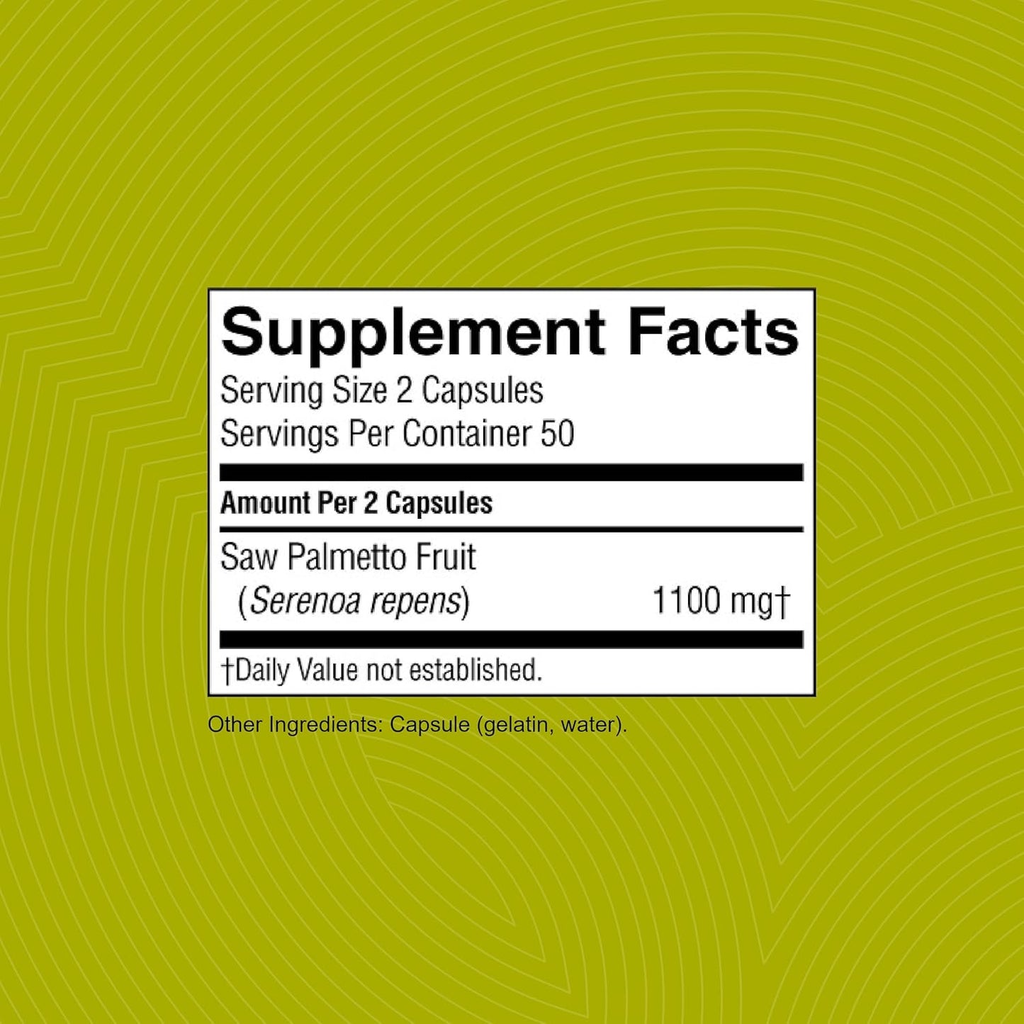 Naturally Balance Hormones & Improve Prostate Health with Nature's Sunshine Saw Palmetto - 100 Capsules, Kosher