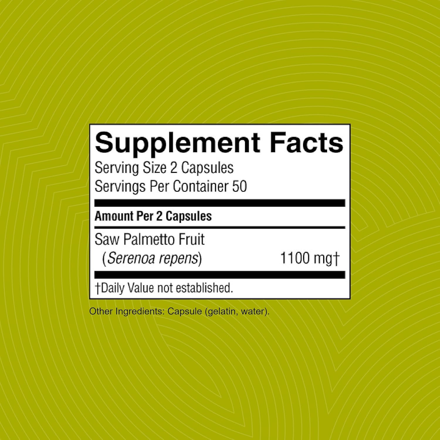 Naturally Balance Hormones & Improve Prostate Health with Nature's Sunshine Saw Palmetto - 100 Capsules, Kosher