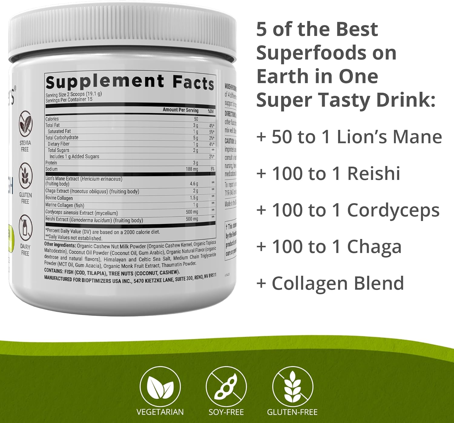Naturally Boost Sleep and Brain Function with BiOptimizers Magnesium and Mushroom Bundle