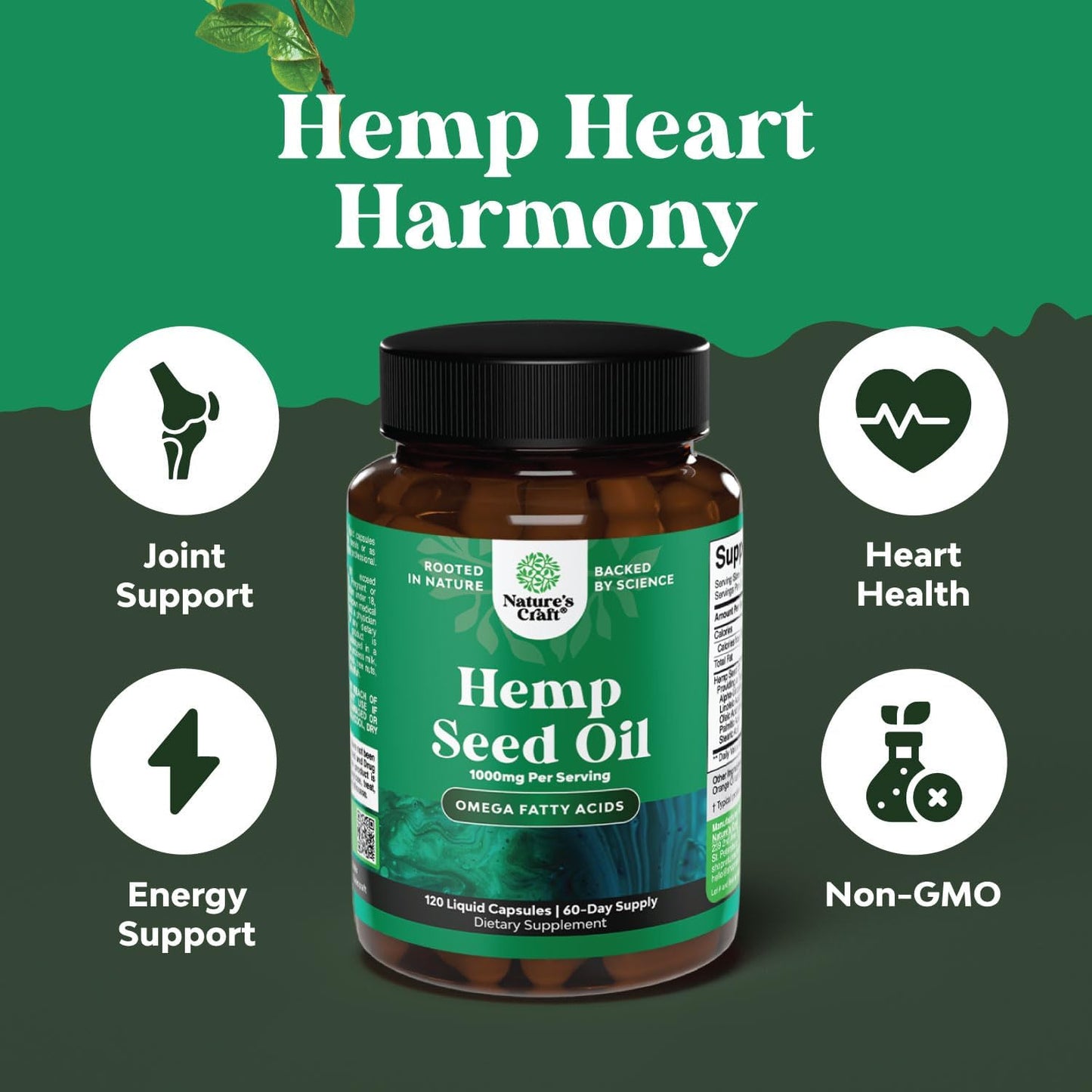 Naturalmetabolism boosterSeed Oil & Omega Flaxseed Softgels Bundle - Joint Support & Omega 3 6 9 Supplement for Hair, Skin, Nails