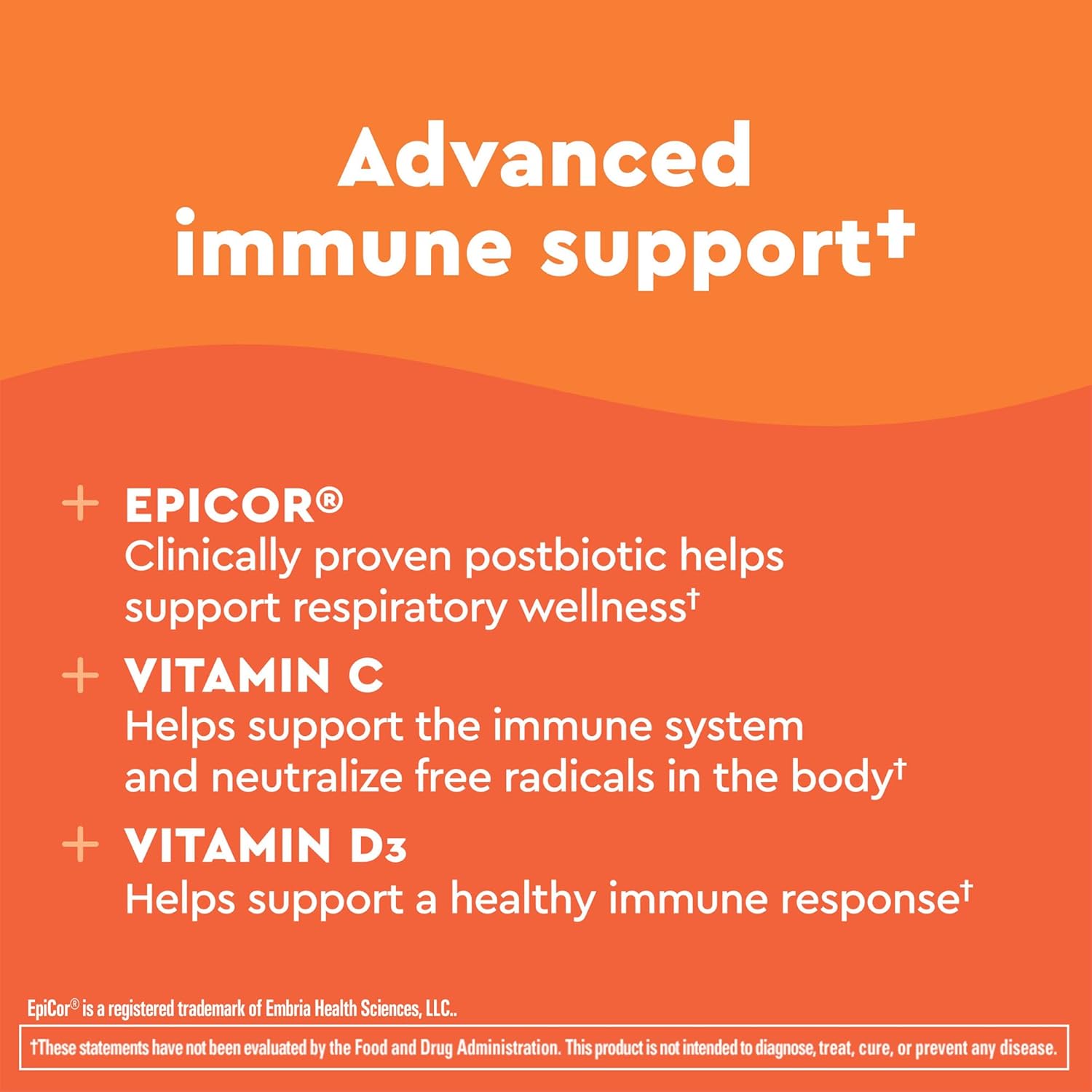 Nature Made Wellblends Immune & Respiratory Supplement with EpiCor Postbiotic, Vitamin C, Vitamin D3 - 50 Vegetarian Capsules